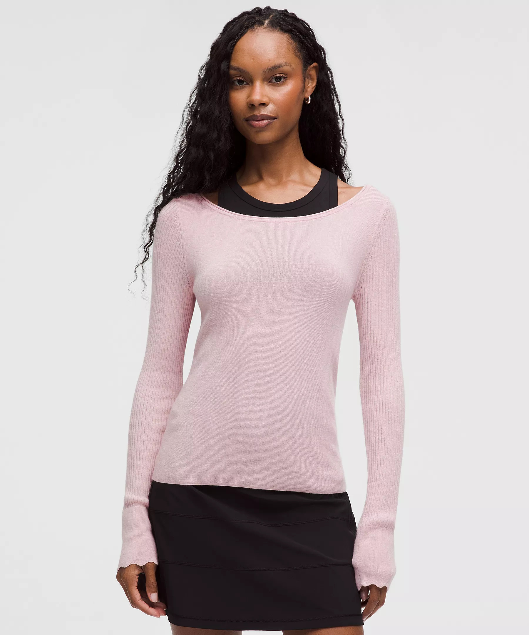 Cashmere Scalloped Cuff Crewneck | Women's Sweaters | lululemon | Lululemon (US)