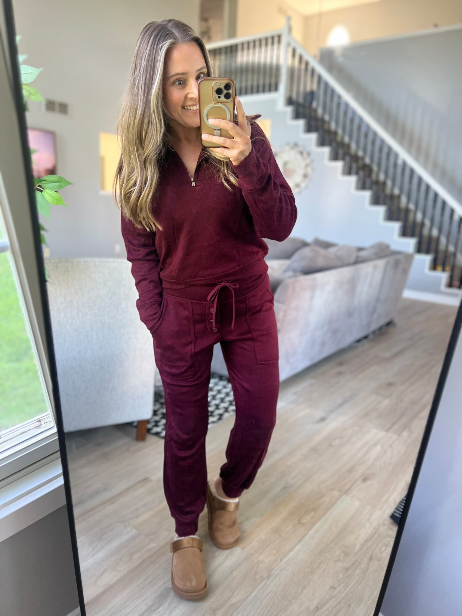 4 snow days in one week! At this point I may run out of lounge wear! 🤪 Wearing this cute set today! In a small! 

#LTKootd #LTKgrwm #LTKOver40