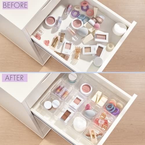 STORi 12-Piece Stackable Clear Drawer Organizer Set | 3" x 3" x 2" Square Trays | Small Makeup Va... | Amazon (US)