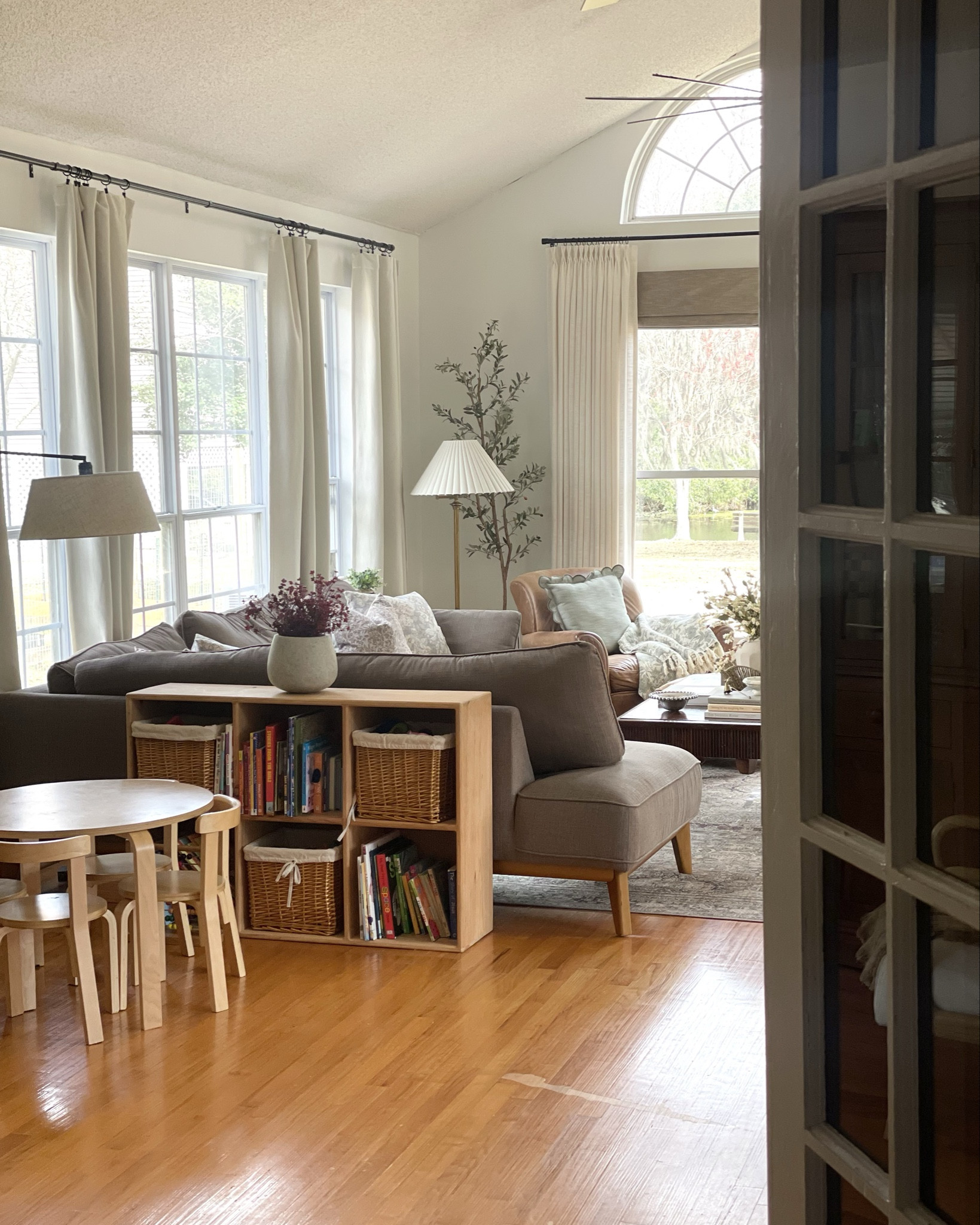 IG: Thekimmycox

Spring is almost here and adding little updates to my livingroom is giving me a creative boost!
I updated the throw pillows on my couch and added a
"colorful" (not all beige 🤭) throw blanket to my chair
and I'm thinking a new rug will brighten this space up perfectly! What color of rug should I look for?
The real show stoppers are the window treatments from @twopagescurtains! These things are a dream and such a beautiful upgrade from the tangled plastic ones we had before!
You can find details on the curtains, Roman shades and other home decor items in my LTK shop!

Livingroom decor | cozy home | spring home decor | neutral home | traditional home | curtains | interior styling
#homedecor #interiordecor #curtains #romanshades #livingroomdesign #interiorstyling #twopageshome

#LTKHome #LTKWatchNow #LTKStyleTip