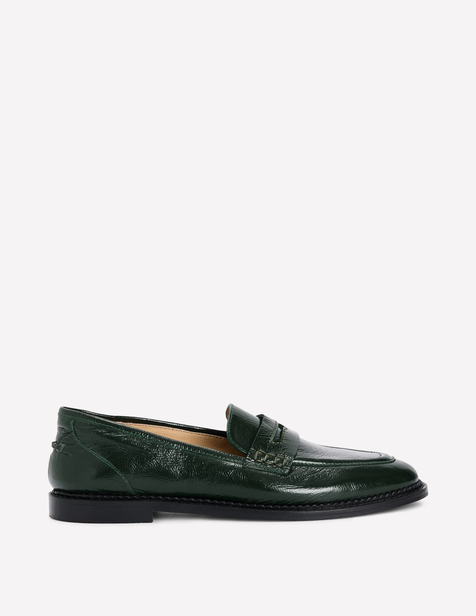 Boden Women's Nya Penny Loafers in Green | Size 39 | Boden (US)