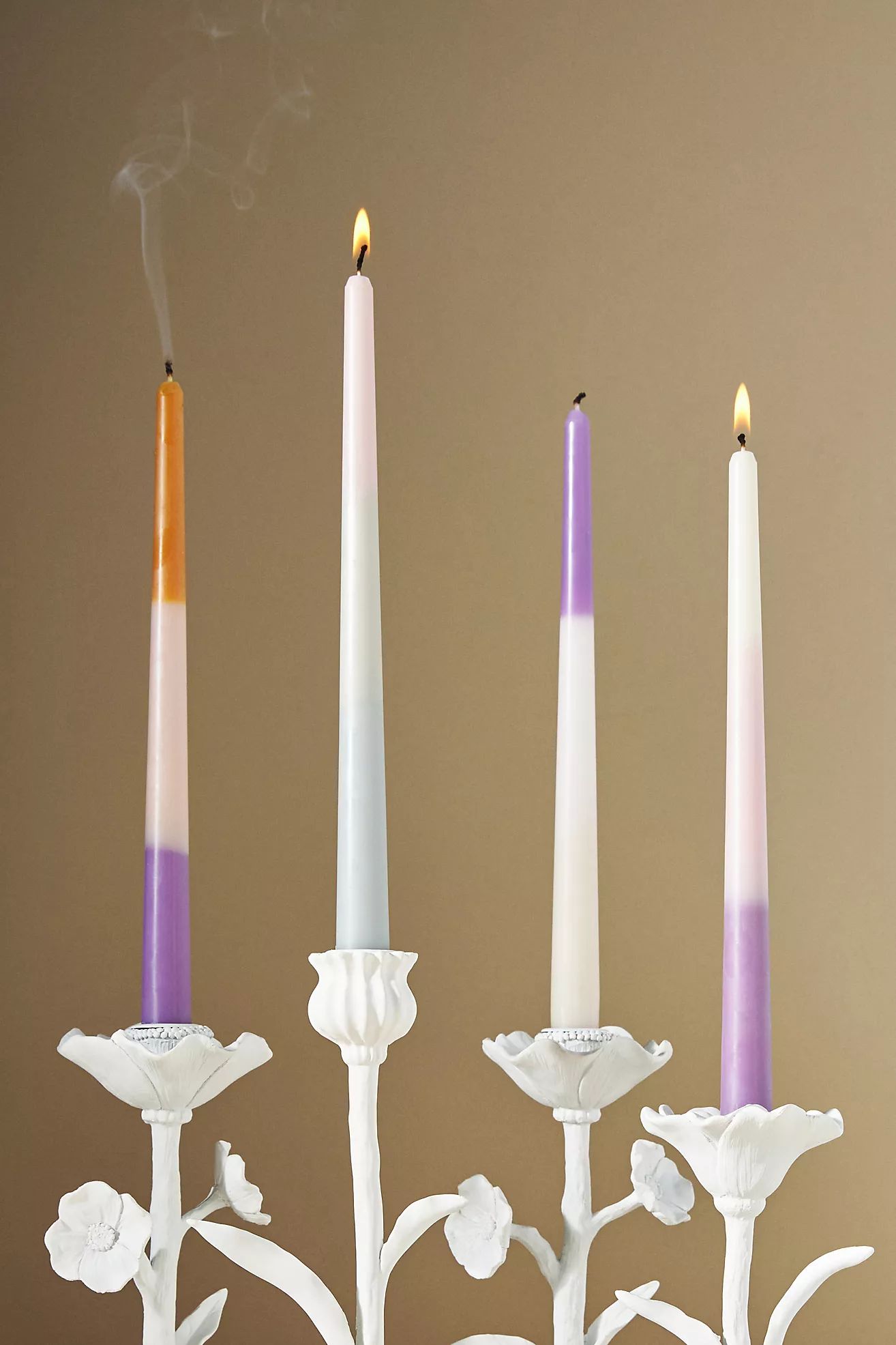 Ombré Taper Candles, Set of 4 | Anthropologie (US)