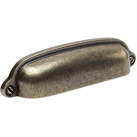 10 Pack Cup Handle Pull Antique Brass 3 Inch(76mm) Drawer pulls Kitchen Cabinet Hardware Ancient Eur | Amazon (US)