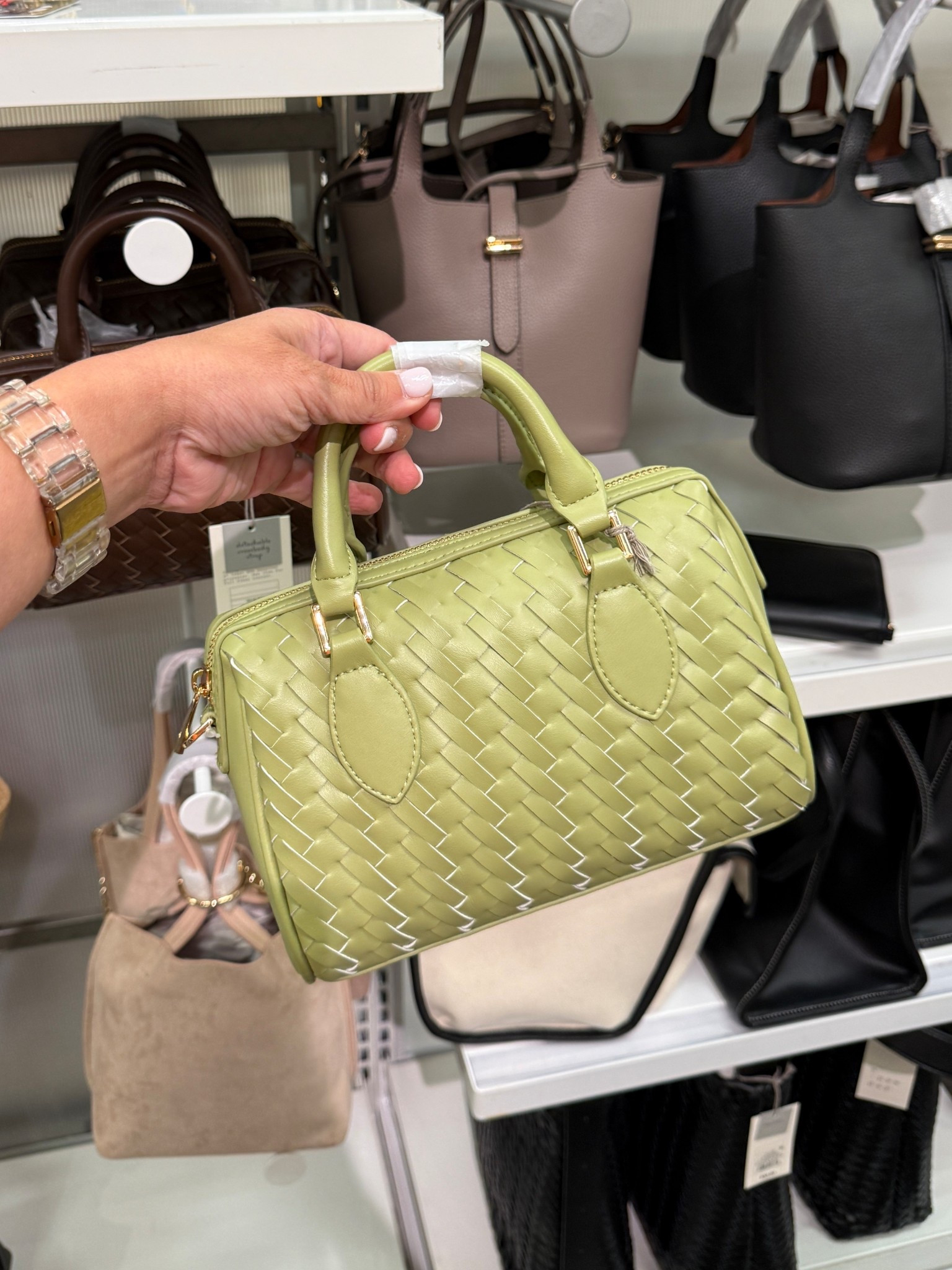 Adorable find at tar-jay!! This definitely has designer vibes and the color is perfect for spring!! 

#LTKOver40 #LTKdayinmylife #LTKmomlife