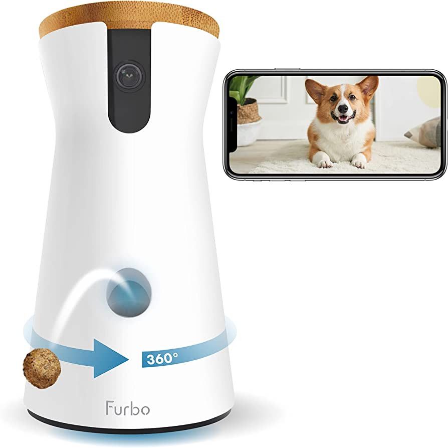 Furbo 360° Dog Camera: Rotating 360° View Wide-Angle Pet Camera with Treat Tossing, Color Night... | Amazon (US)