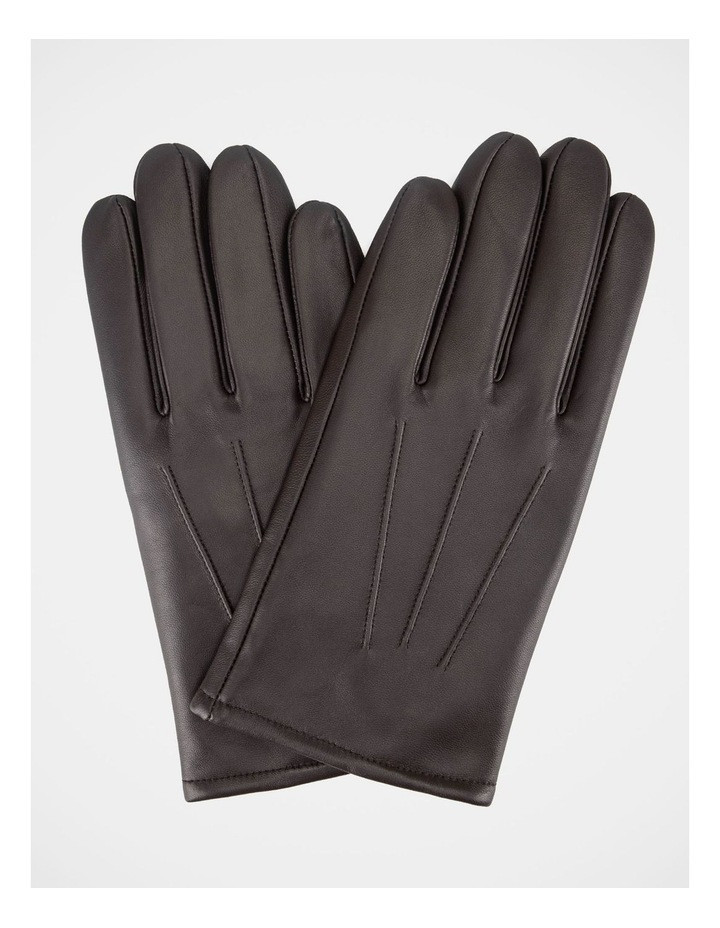 Blaq Leather Gloves Winter Accessory Brown M-L | Myer