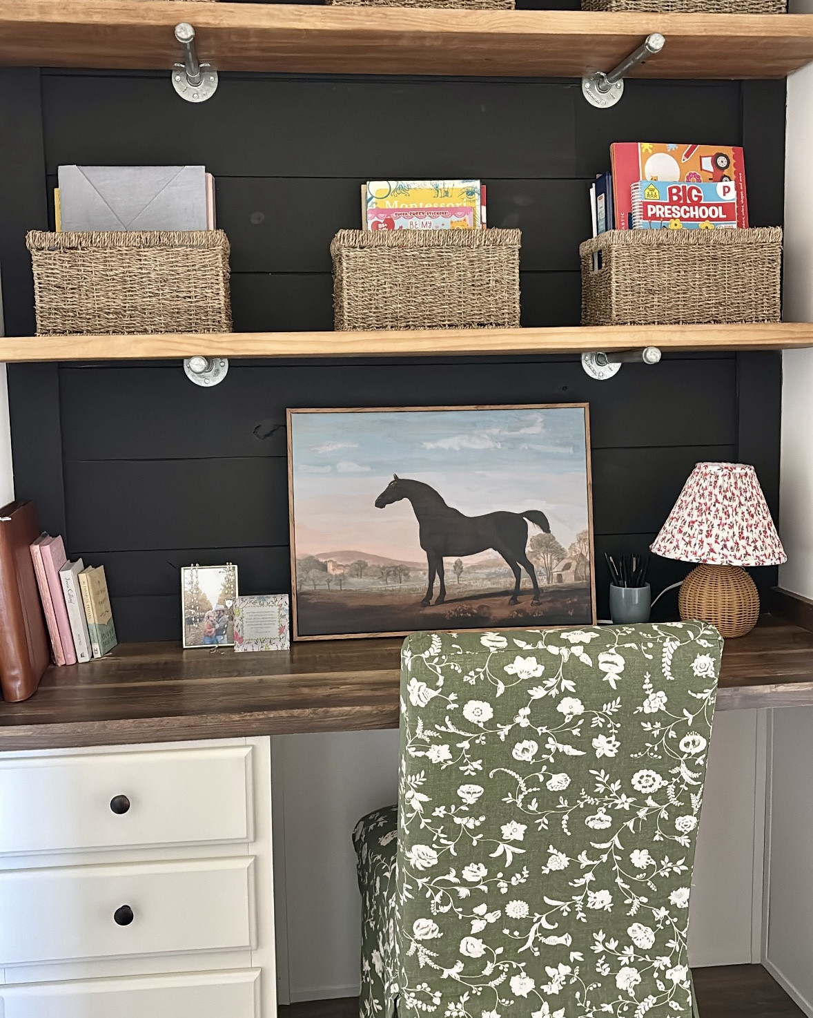 Hasn’t been a priority space since moving in, but I finally got my little hall desk area put together! A nook for me to manage paperwork, kid things, bills, business and household items! 

#LTKFindsUnder100 #LTKFindsUnder50 #LTKHome