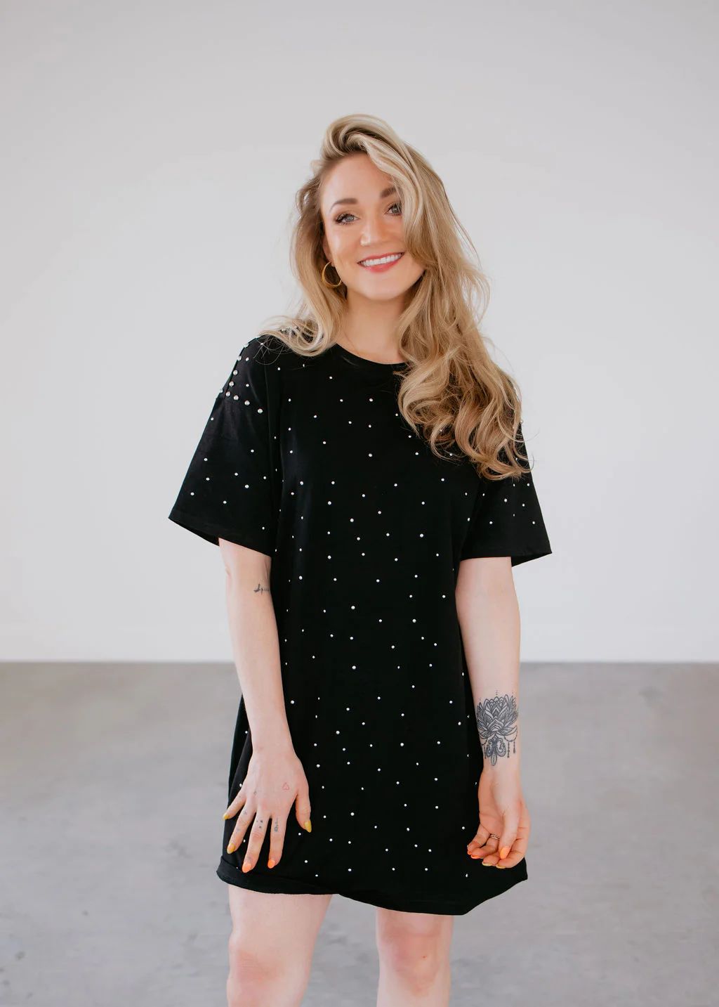 Eden Studded Tee Dress | Lauriebelles