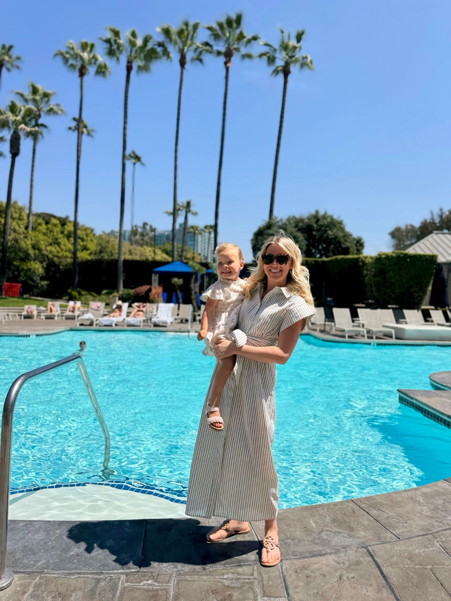 Blue and white stripe linen dress for a lunch in LA! #tuckernuck #spring 

#LTKStyleTip