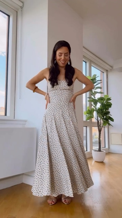 A polka dot dress I love right now 🤎 Hope you like this look!!! 🫶🫶🫶 Linking my new eyeshadow palette also because I love it!

#LTKgrwm #LTKMothersDay