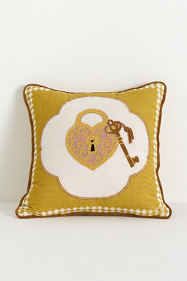 Laurie Cotton Velvet Embroidered Novelty Pillows | Anthropologie (US)