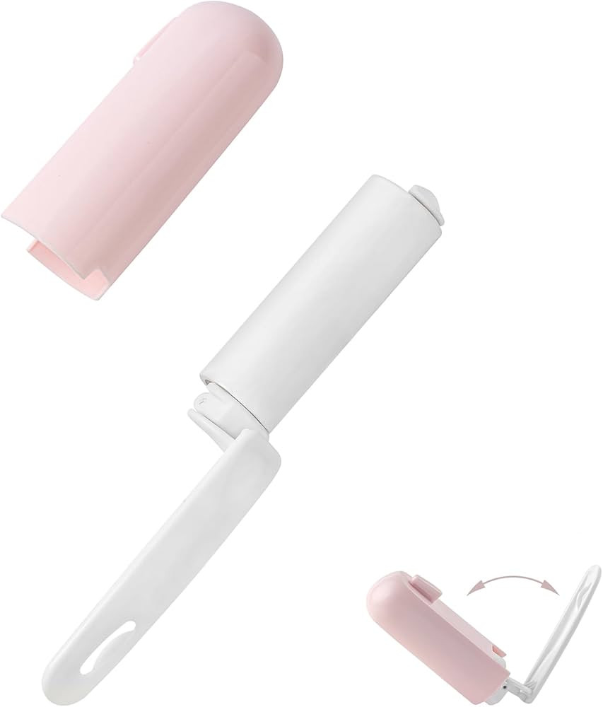 Mini Lint Roller Travel Size Portable Lint Remover for Purse Small Sticky Roller with Cover for P... | Amazon (US)
