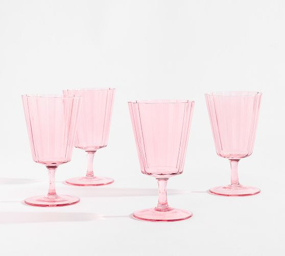Fluted Glass Goblets | Pottery Barn (US)