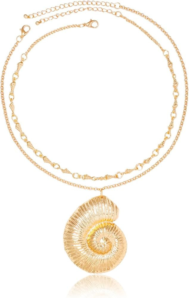 Halloween Gold Conch Necklace Jewelry Accessory for Women | Amazon (US)