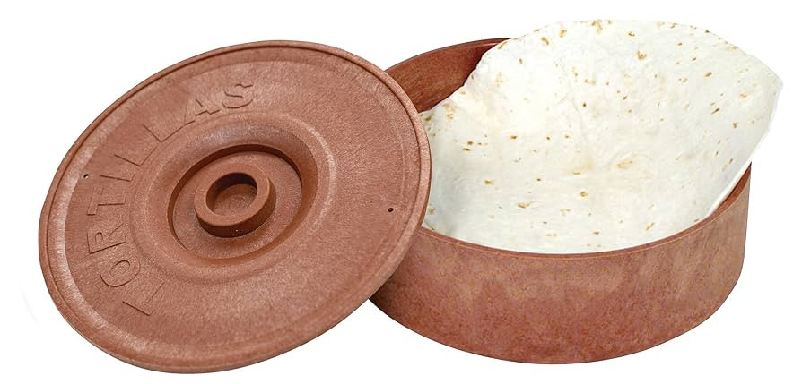 Winco PTW-8 8-1/2-Inch Diameter Tortilla Warmer, 2-5/8-Inch Height,Brown,Medium | Amazon (US)