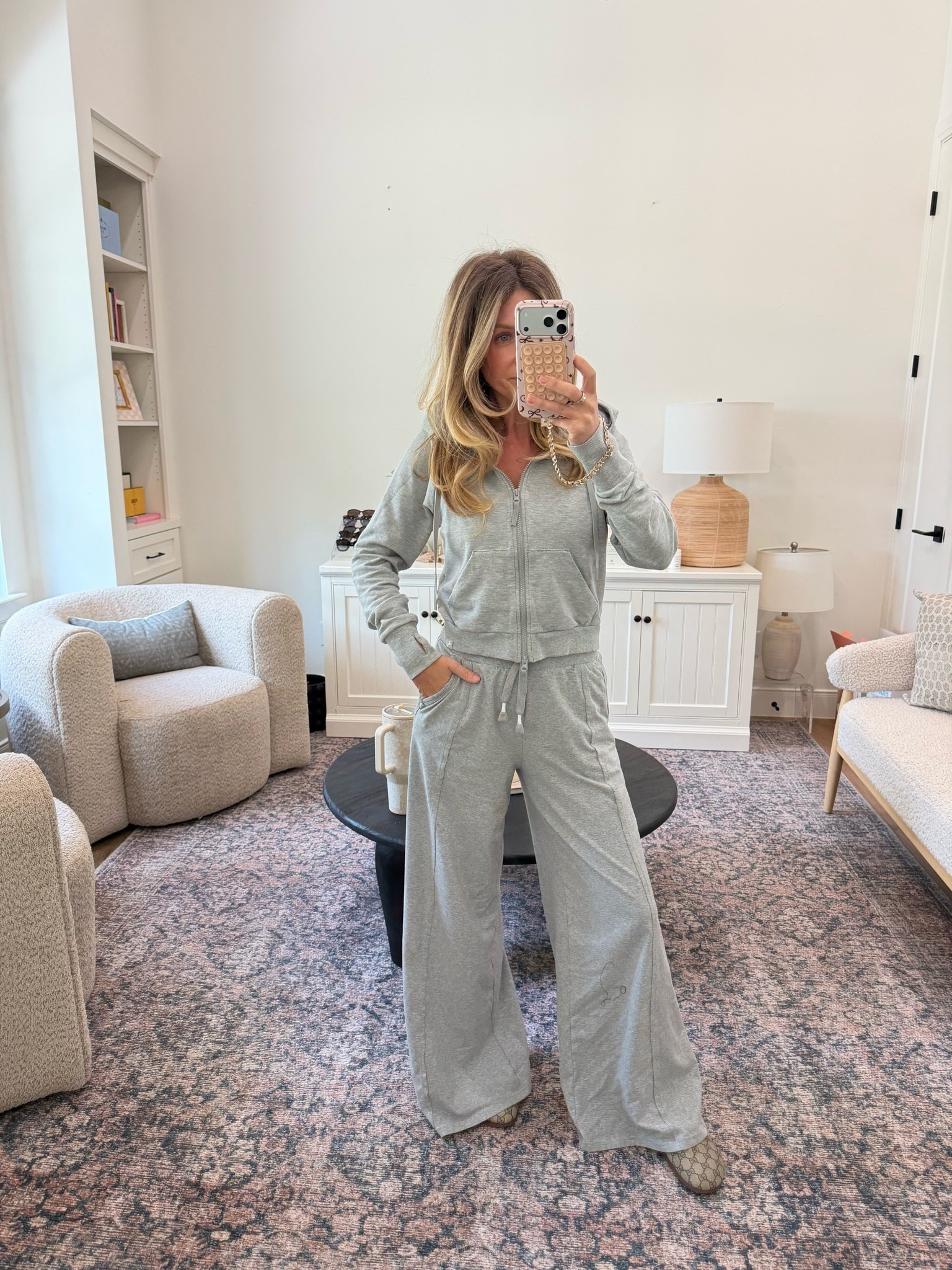 Matching lounge set from Target that I wore to work from home today!

#LTKootd #LTKSeasonal #LTKOver40