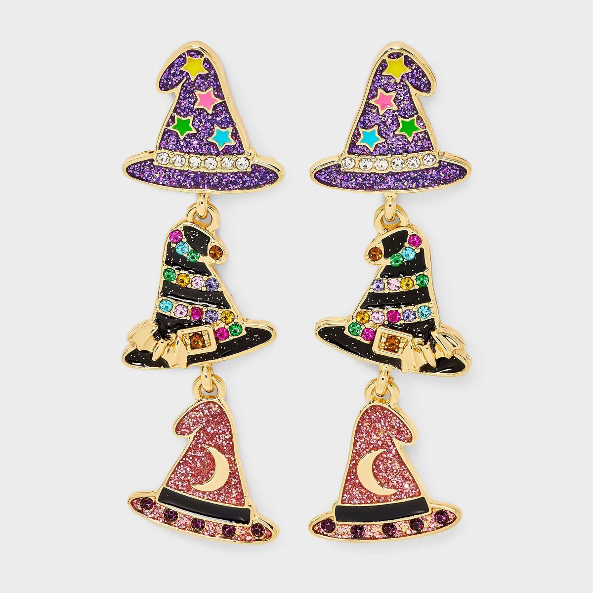 SUGARFIX by BaubleBar Halloween Dressed To Distress Earrings - Purple/Black/Pink | Target