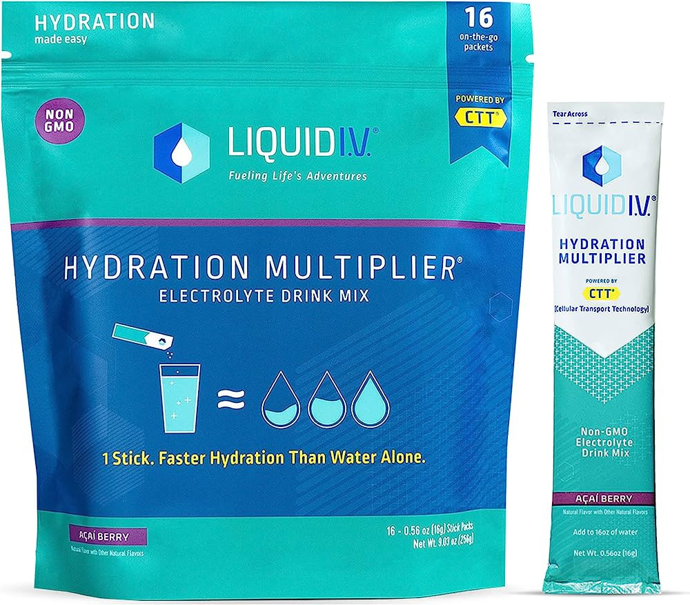 Liquid I.V. Hydration Multiplier - Acai Berry - Hydration Powder Packets | Electrolyte Drink Mix ... | Amazon (US)