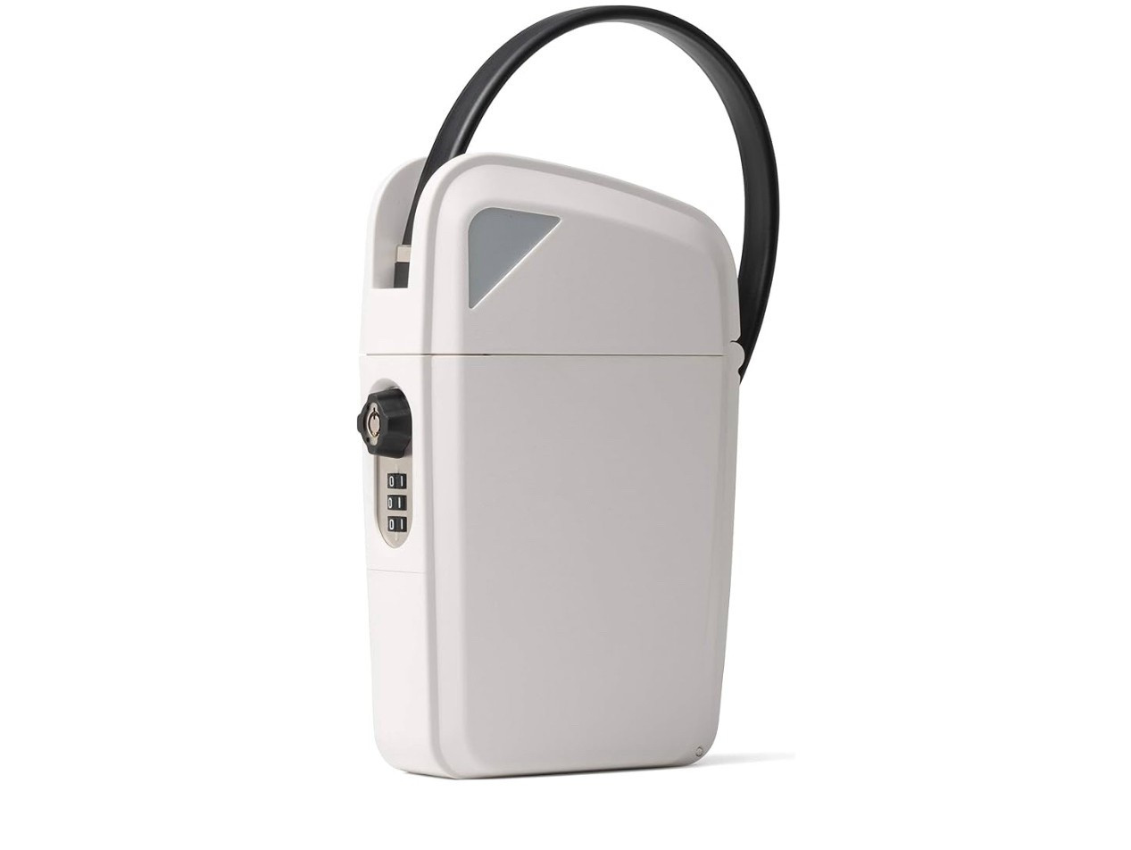 Portable Indoor/Outdoor Lock Box Safe with Key and Combination Access (Compact, White)

#LTKSeasonal #LTKSummerEdit