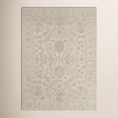 Cece Handmade Tufted Wool Beige Rug | Wayfair North America