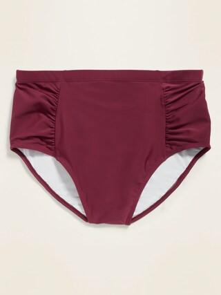 High-Waisted Secret-Slim Plus-Size Swim Bottoms | Old Navy (US)