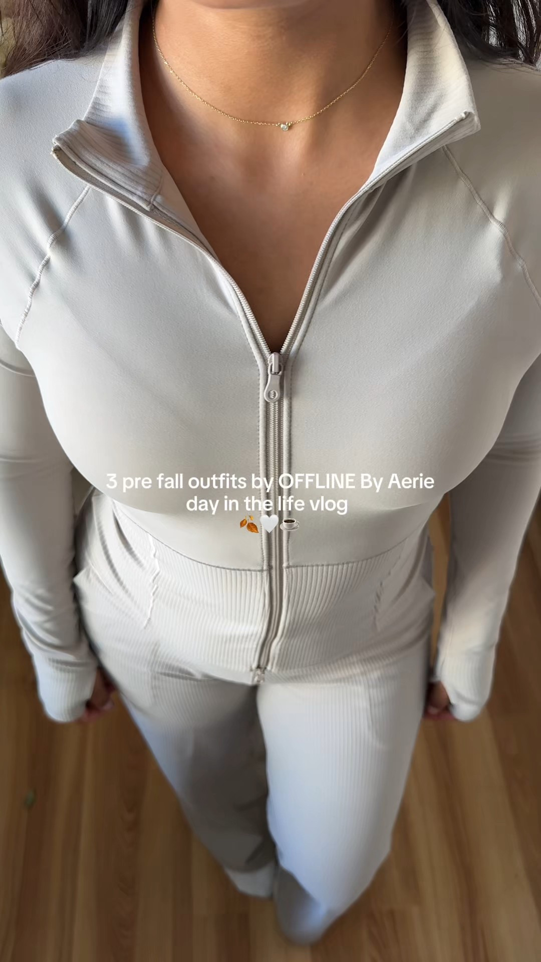 fall fashion is the best and OFFLINE by @aerie is truly next level this season 🍂🤎Shop these looks in my LTK! #AerieREAL #fallfashion #falloutfits #AeriePartner #ad | workout outfits | workout set fall | day in my life | transitional outfits | going OFFLINE |