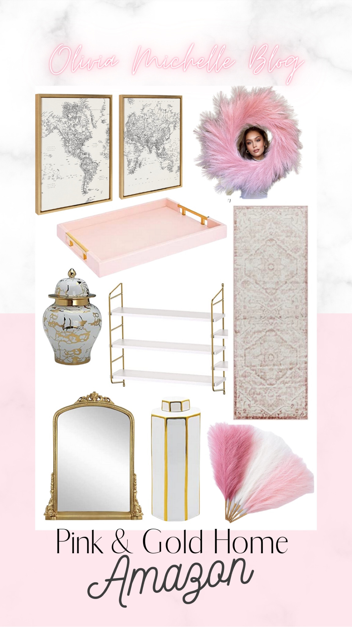 Pink & Gold home decor finds on Amazon! Amazon home. Amazon finds. Pink house. Pink home. Gold and white home. Gold and white home decor. Shabby chic decor. Shabby chic home 

#LTKhome #LTKunder50