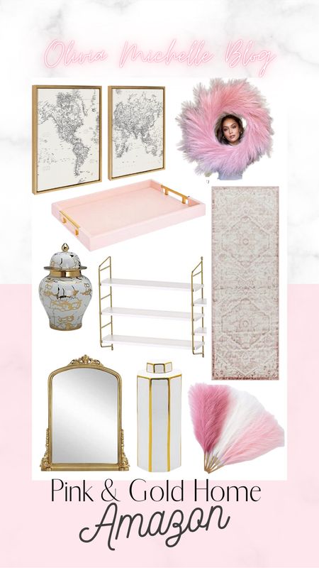 Pink & Gold home decor finds on Amazon! Amazon home. Amazon finds. Pink house. Pink home. Gold and white home. Gold and white home decor. Shabby chic decor. Shabby chic home 

#LTKhome #LTKunder50
