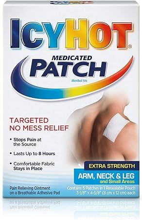 Icy Hot Extra Strength Medicated Patch, Small, 5 Count Box | Amazon (US)