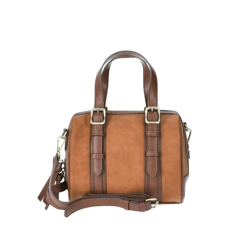 Time and Tru Women's Melissa Satchel Handbag, Cognac | Walmart (US)