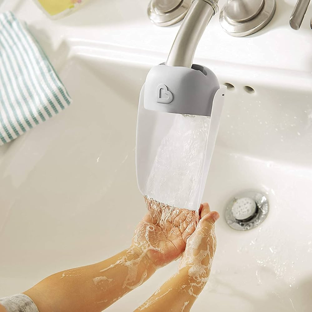 Generic Faucet Extender for Kitchen and Bathtub Sink - Universal Sink Handle Extenders - Fun Hand-Washing with Sink Faucet Extender for Toddlers and Babies (Grey) | Amazon (US)
