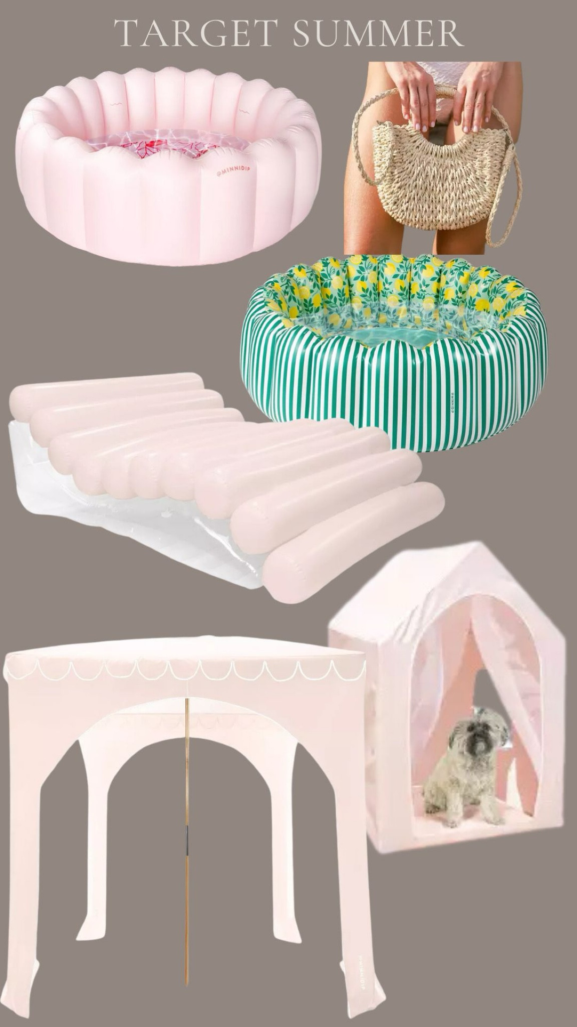 In love with these summer splash pools, swim chaise, doggy or baby house to keep them cooler, & this tent is adorable!!!  And I had to throw in a purse too!

#LTKFamily #LTKKids #LTKSeasonal