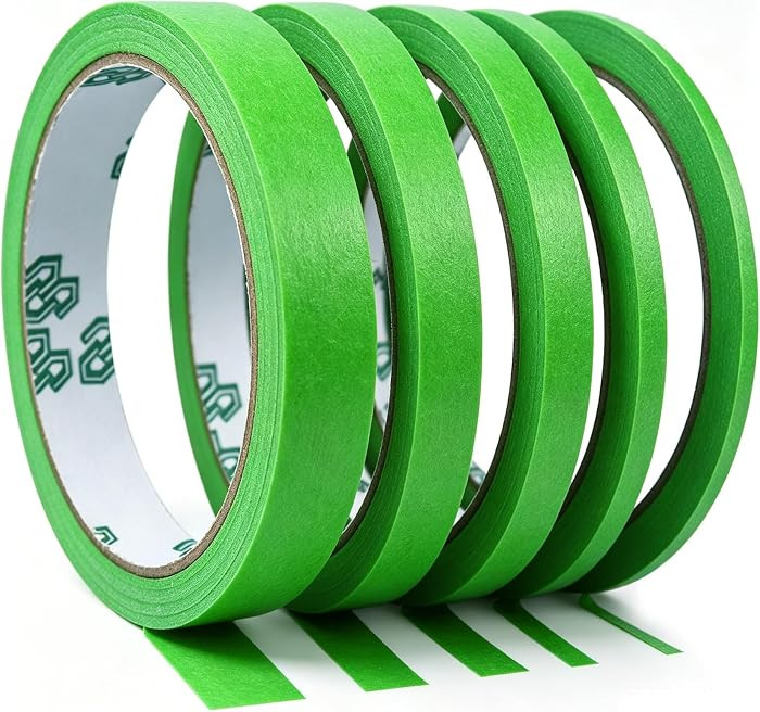 5 Rolls Pinstripe Tape - Thin Painters Tape 1/8, 1/5, 1/3, 2/5, 3/5 Inch Wide - Painting Automoti... | Amazon (US)