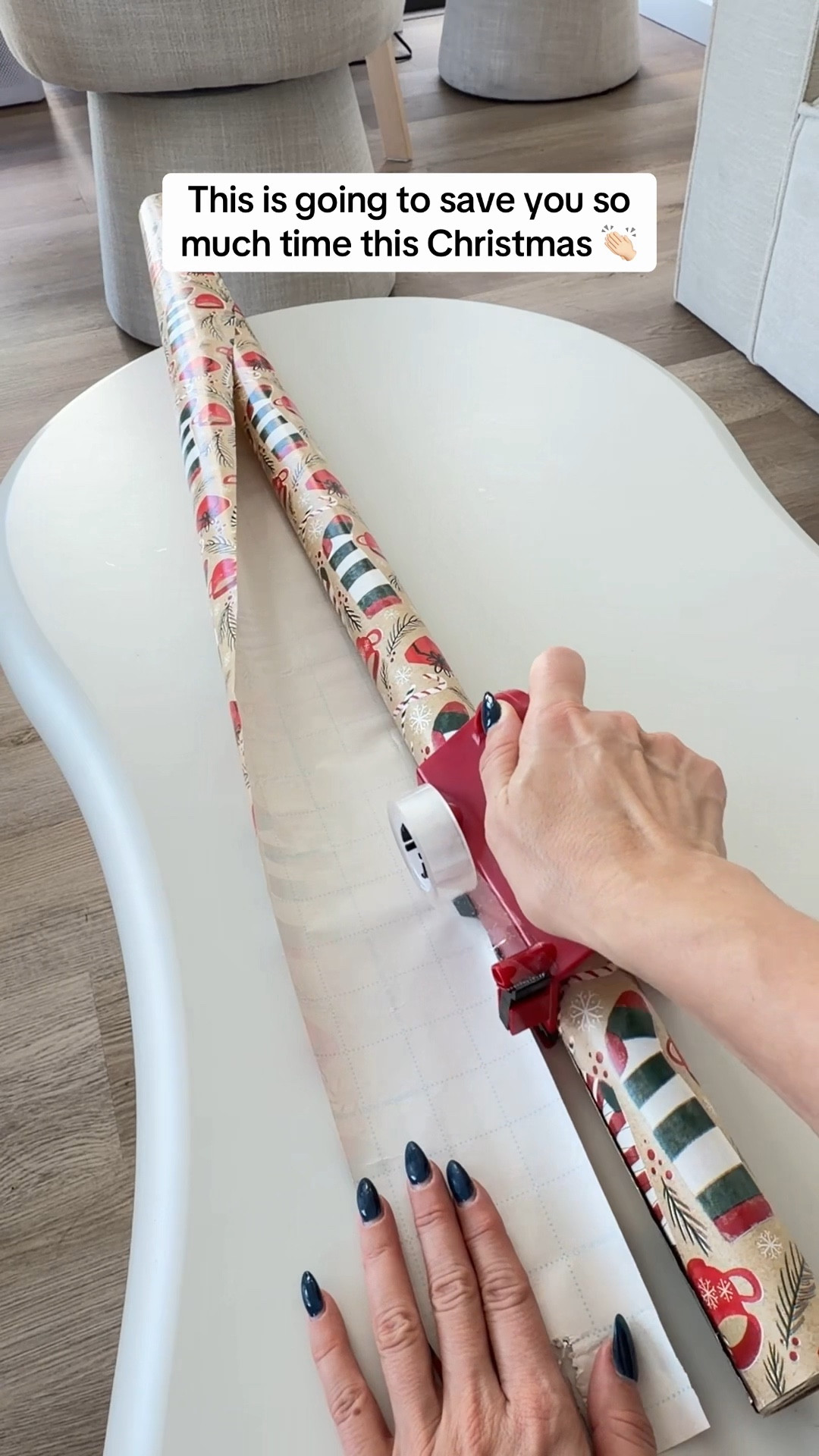 Holiday wrap paper cutter with attached tape and extras! 

#LTKGiftGuide #LTKHoliday #LTKCyberWeek