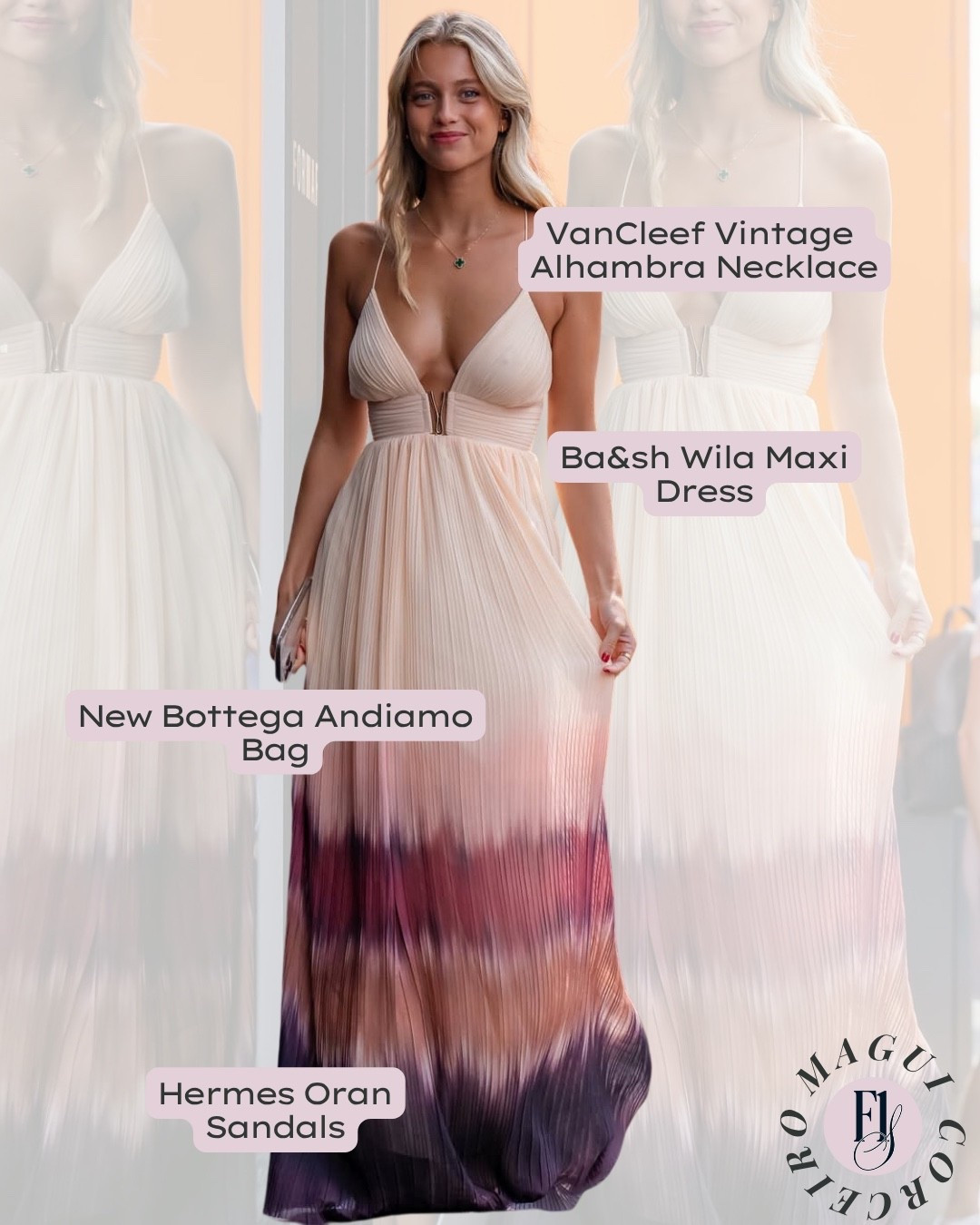 No fuss, all style. Magui Corceiro kept things easy and elevated at the Hungarian GP in a printed Ba&sh maxi dress and classic Hermès sandals. Effortless with just enough movement to catch the paddock breeze.

#MaguiCorceiro #HungarianGP #F1Styled #Baandsh #HermesSandals #F1WAGStyle #WAGStyle #TracksideStyle #SummerLooks #f1wag #f1wagfashion #landonorris #LTKstyle #PaddockFashion #EffortlessDressing