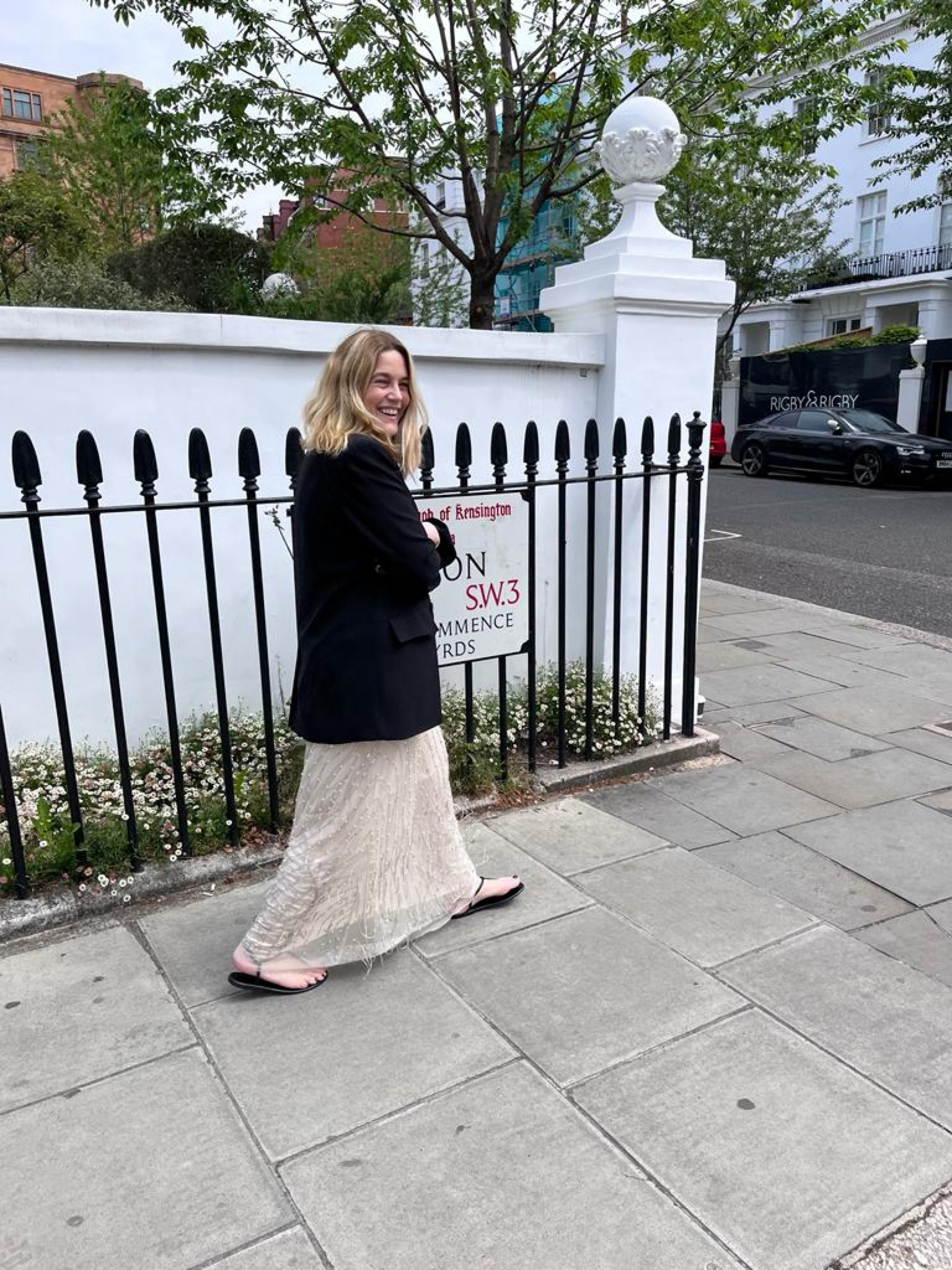 And again. Wearing Warehouse… 

Black blazer, oversized blazer, relaxed blazer, embellished maxi slip dress, nude slip dress, black sandals, evening look, occasion dressing

#LTKsalealert #LTKstyletip