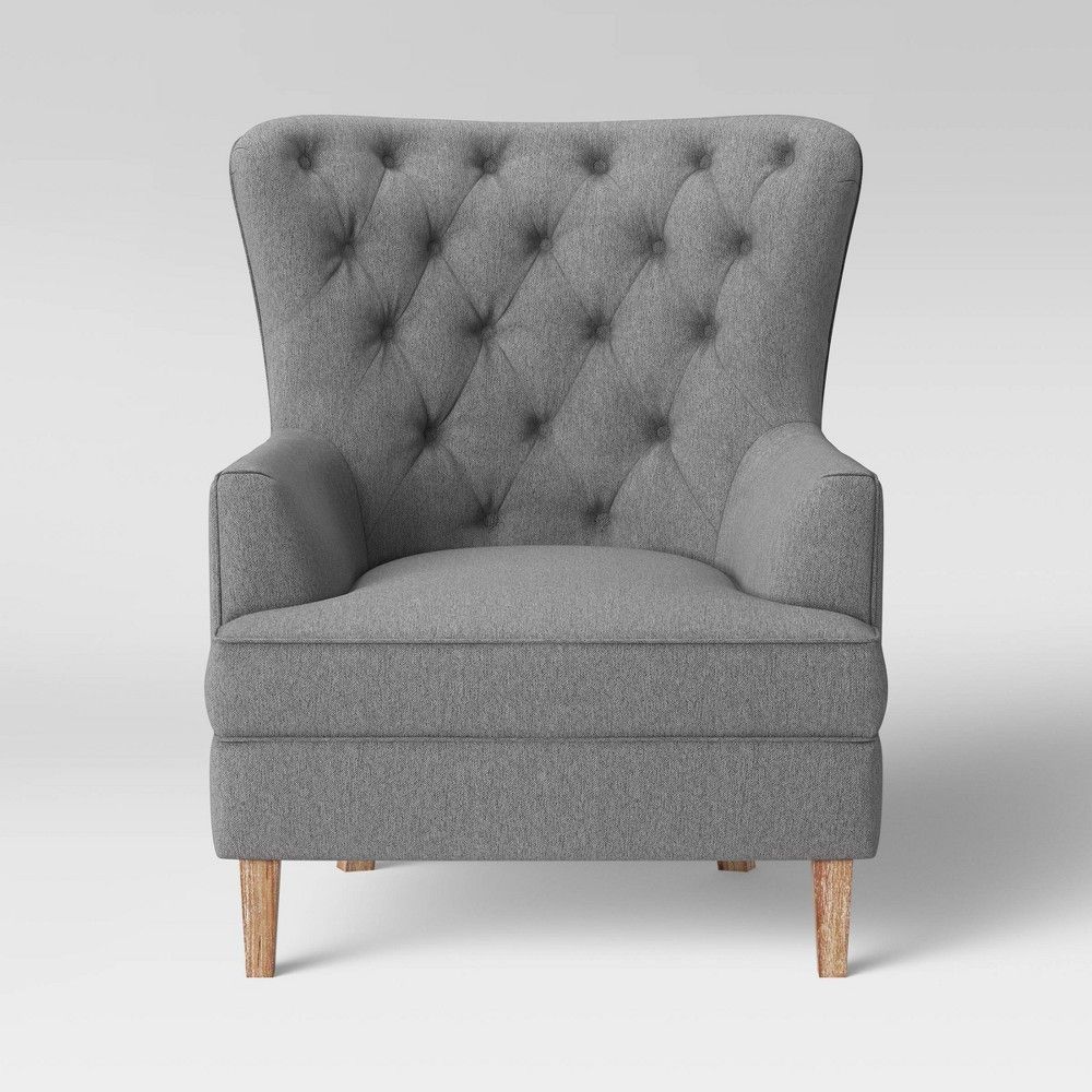 Emmorton Accent Wing Chair Dark Gray - Threshold™ | Target