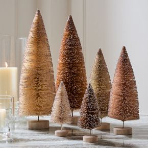 Bottlebrush Tabletop Trees (Set of 6) - Neutral | West Elm (US)