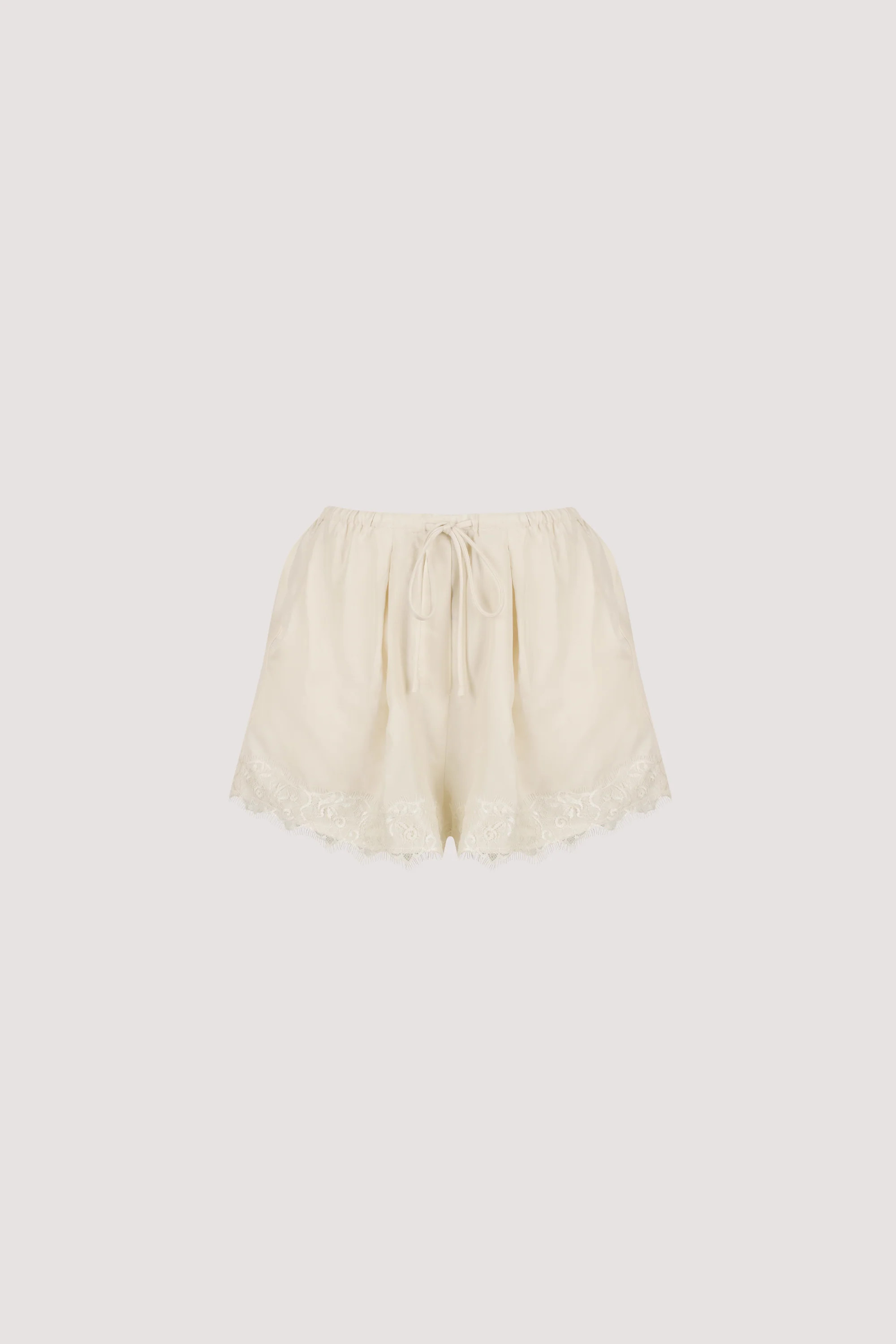 ANDREA SANDSTONE CUPRO LACE SHORT | DISSH