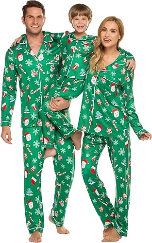 Ekouaer Christmas Family Matching Pajamas Long Sleeve Pj Set  Festival Party Sleepwea... | Amazon (US)