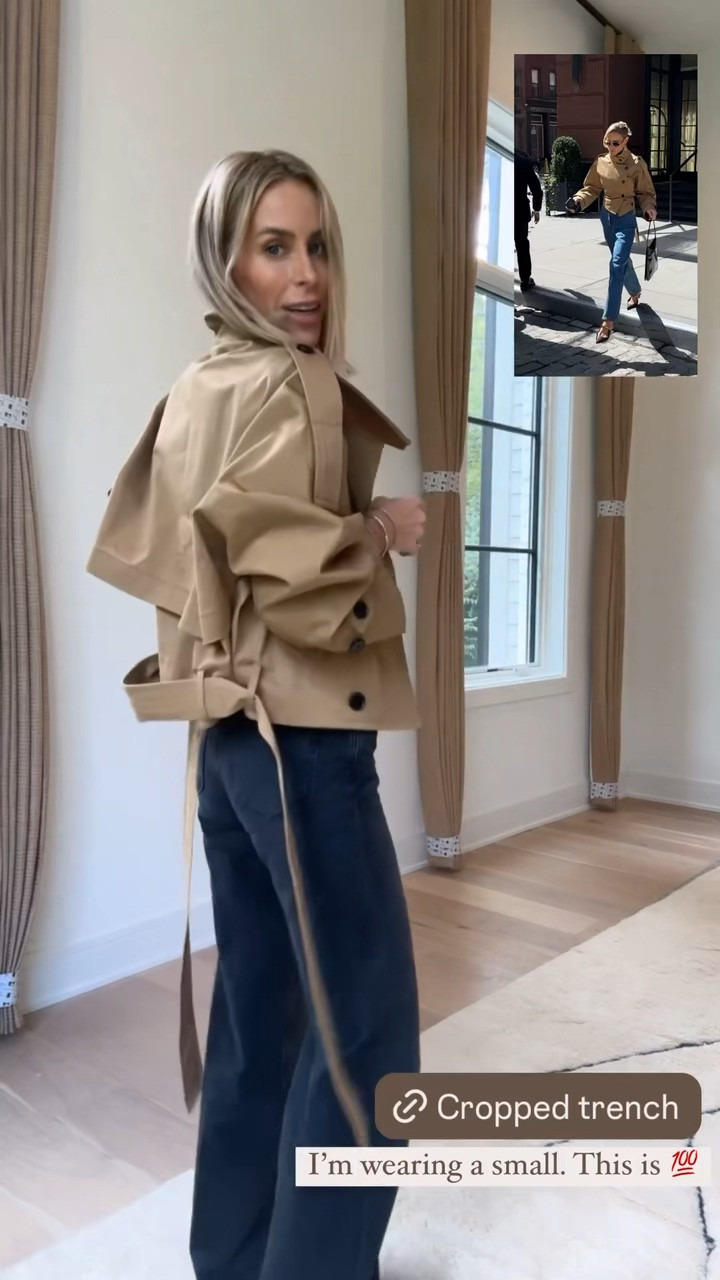 The best cropped trench I have ever tried on! 

#LTKVideo #LTKStyleTip