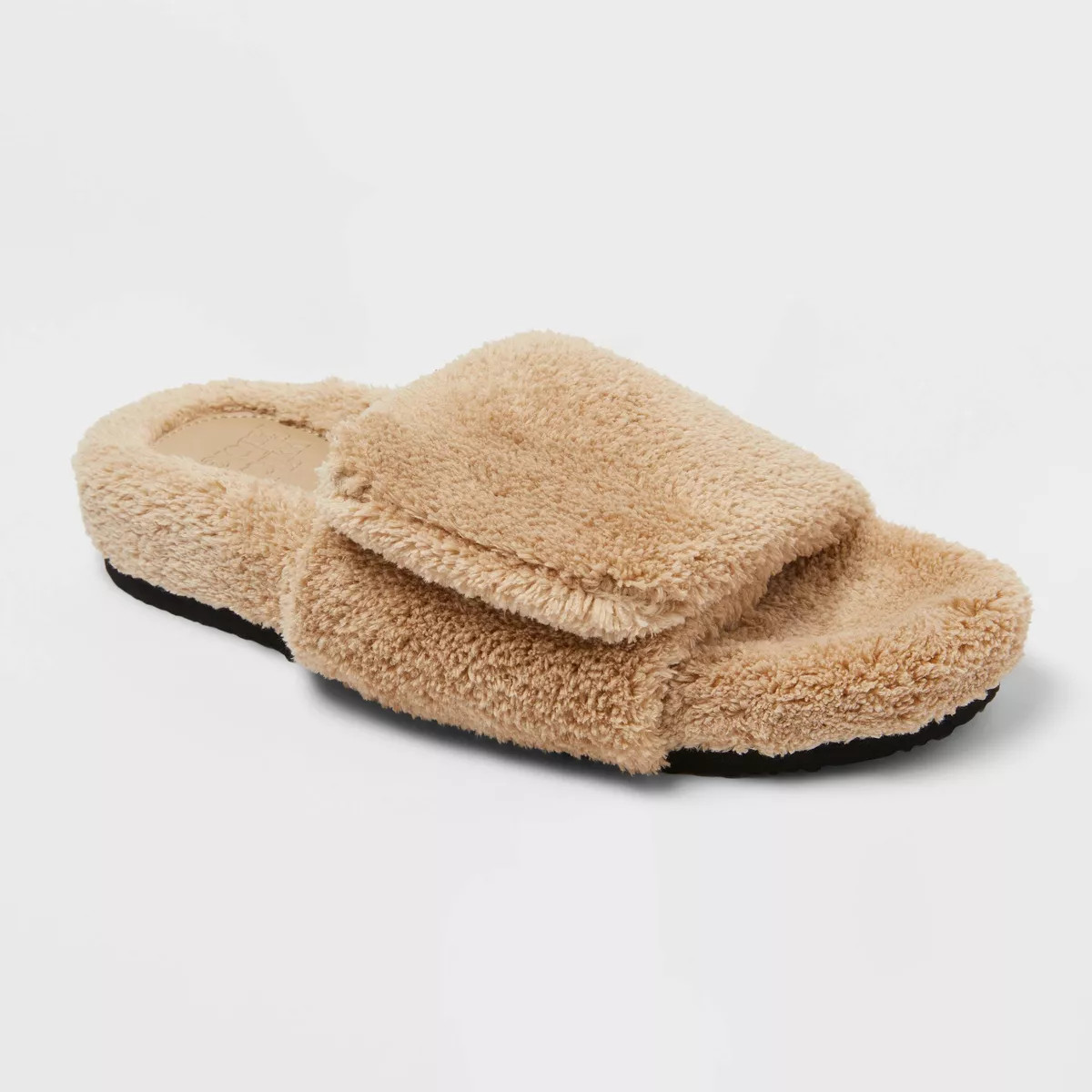 Women's Kara Faux Fur Slide Slippers - Wild Fable™ Tan 9 | Target