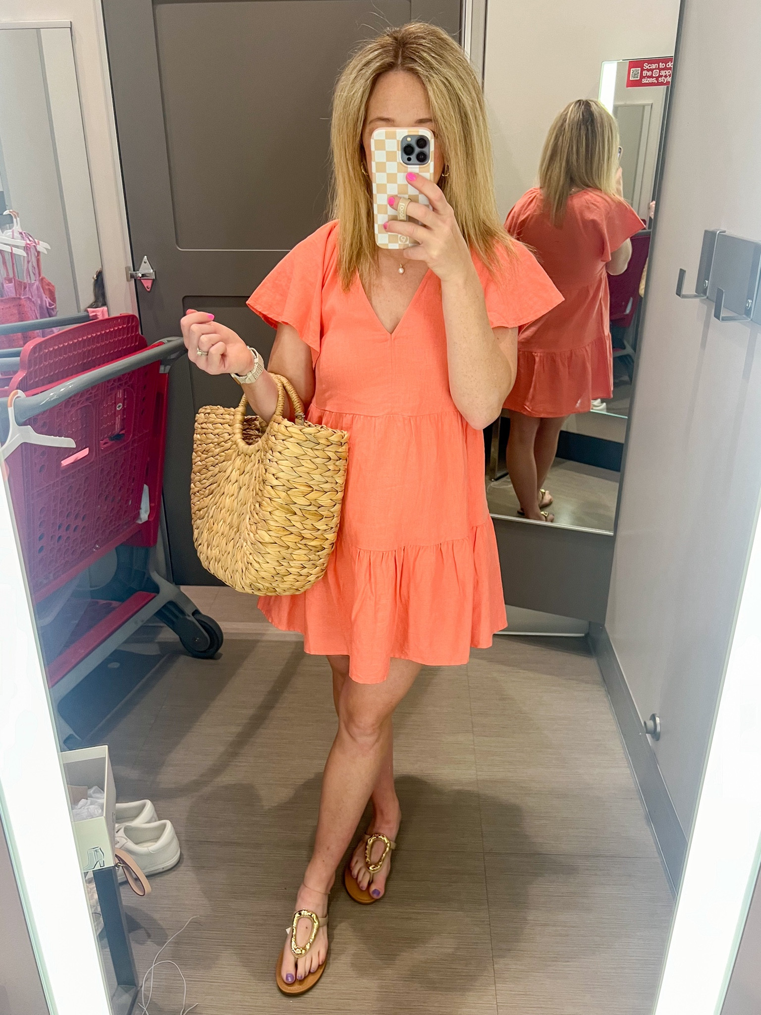 Target Spring 2024
25 weeks pregnant 
Dress, beach bag, sandals 

#LTKSeasonal #LTKitbag #LTKsalealert