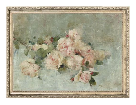 Antique Roses | Vintage Art | Antique Painting | Still Life Painting | Gallery Wall Art | Bouquet... | Etsy (US)