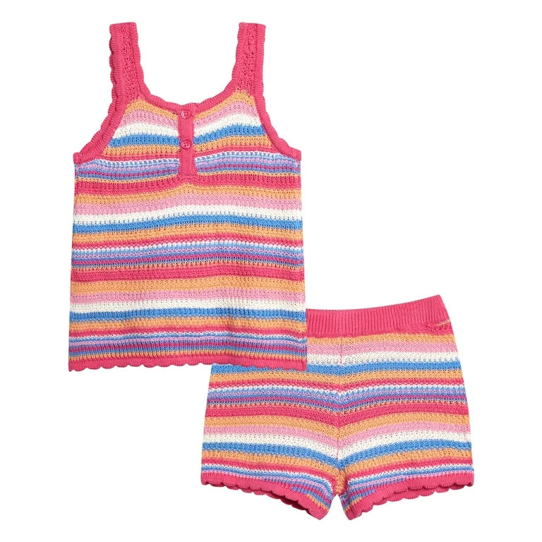 Jessica Simpson Girls' Crochet Short Set, Sizes 4-12 | Walmart (US)