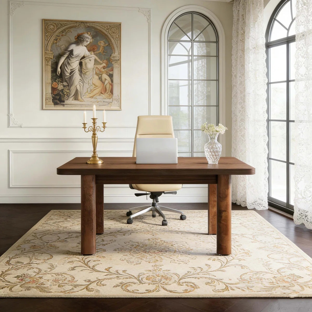 Wood Executive Computer Desk for Office Conference Use | Wayfair North America