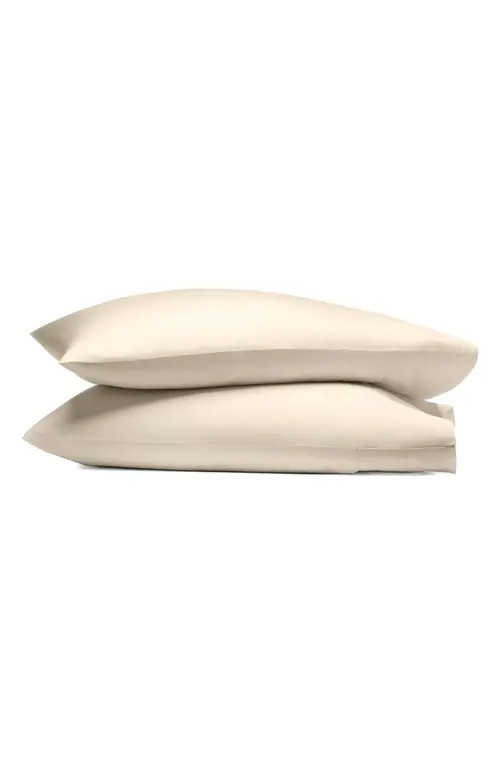 Boll & Branch Set of 2 Percale Hemmed Pillowcases in Natural at Nordstrom, Size Standard | Nordstrom