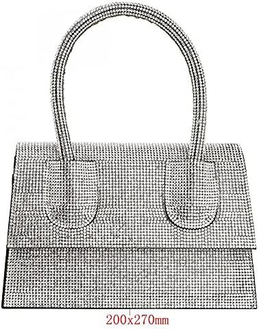 Women's Top Handle Clutch Bags Classy Stylish Sparkly Beaded Clutch Bag/Handbag/Chain Crossbody B... | Amazon (US)