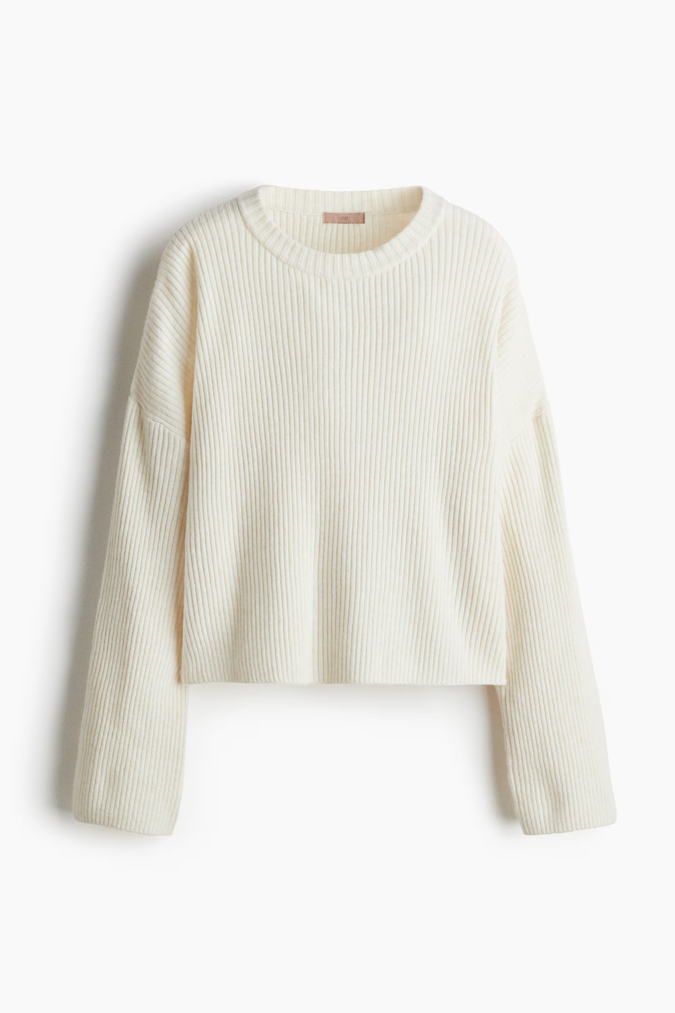 Rib-knit jumper - Cream - Ladies | H&M GB | H&M (UK, MY, IN, SG, PH, TW, HK)