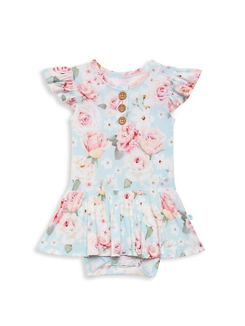 Baby Girl's Vera Floral Ruffle Bodysuit | Saks Fifth Avenue
